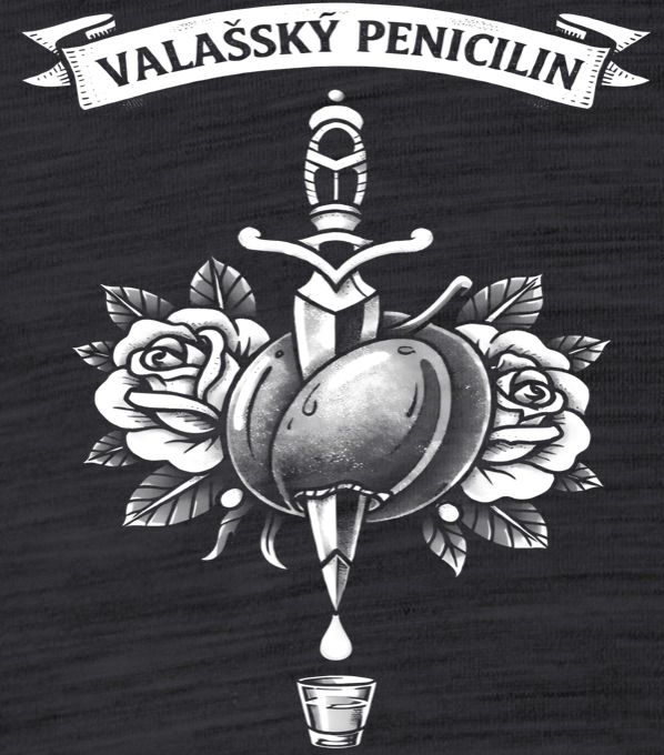 Valašský penicilin, bílý potisk - Obrázek 2