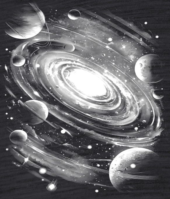 Vír galaxií, bílý tisk - Obrázek 2