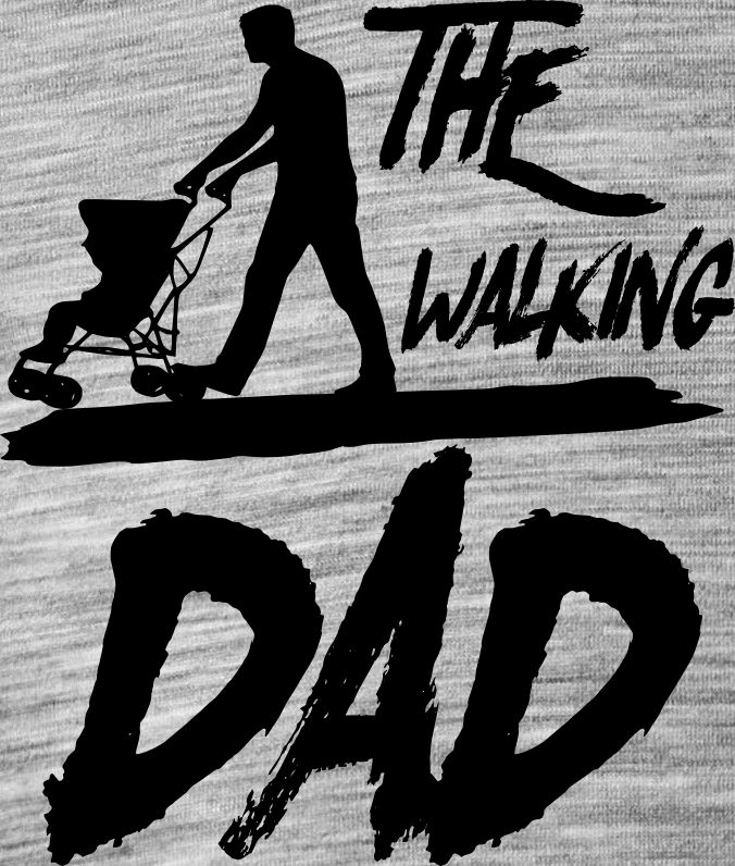 Walking DAD, černý potisk 3 - Obrázek 2