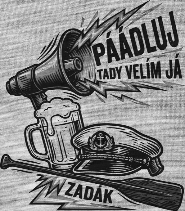 Zadák velí, černý potisk - Obrázek 2