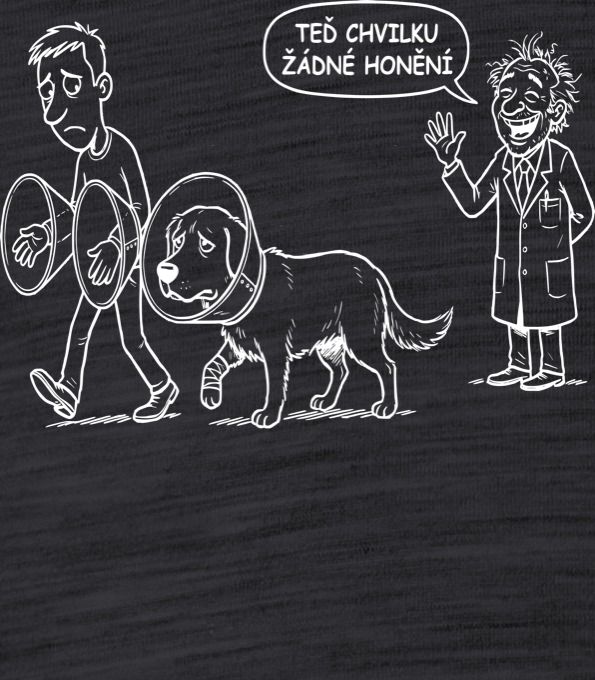 Žádné honění, bílý potisk - Obrázek 2