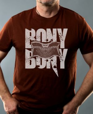 Nejoblíbenější pánské Triko Basic s motivem Bony vole! V5, čokoládová