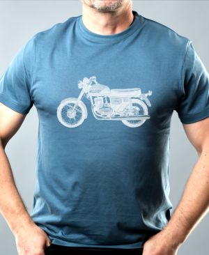 Nejoblíbenější pánské Triko Basic s motivem ČZ 175 487, v7, denim