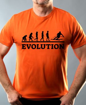 Evolution lyžování, černý tisk