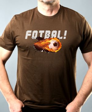 Nejoblíbenější pánské Triko Basic s motivem Fotbal v srdci, V2, army