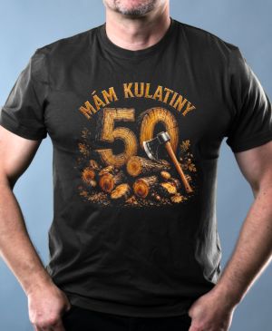 Nejoblíbenější pánské Triko Basic s motivem Mám kulatiny 50, černá