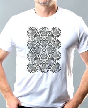 Nejoblíbenější pánské Triko Basic s motivem Mozaika Pohybu, bílá