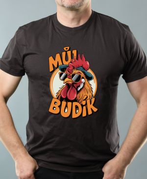 Nejoblíbenější pánské Triko Basic s motivem Můj Budík, ebony gray