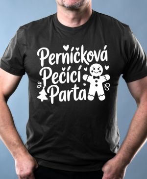 Perníčková pečící parta, bílý tisk