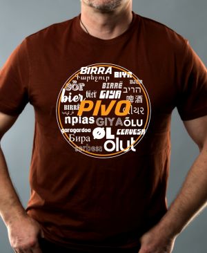 Nejoblíbenější pánské Triko Basic s motivem Pivo, čokoládová
