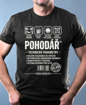 Pohodář, bílý potisk