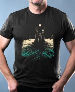 Nejoblíbenější pánské Triko Basic s motivem Slender Trees, černá