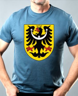 Nejoblíbenější pánské Triko Basic s motivem Slezská ORLICE, denim