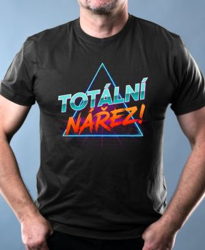 Nejoblíbenější pánské Triko Basic s motivem Totální nářez, černá