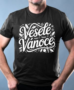 Veselé Vánoce, bílý tisk